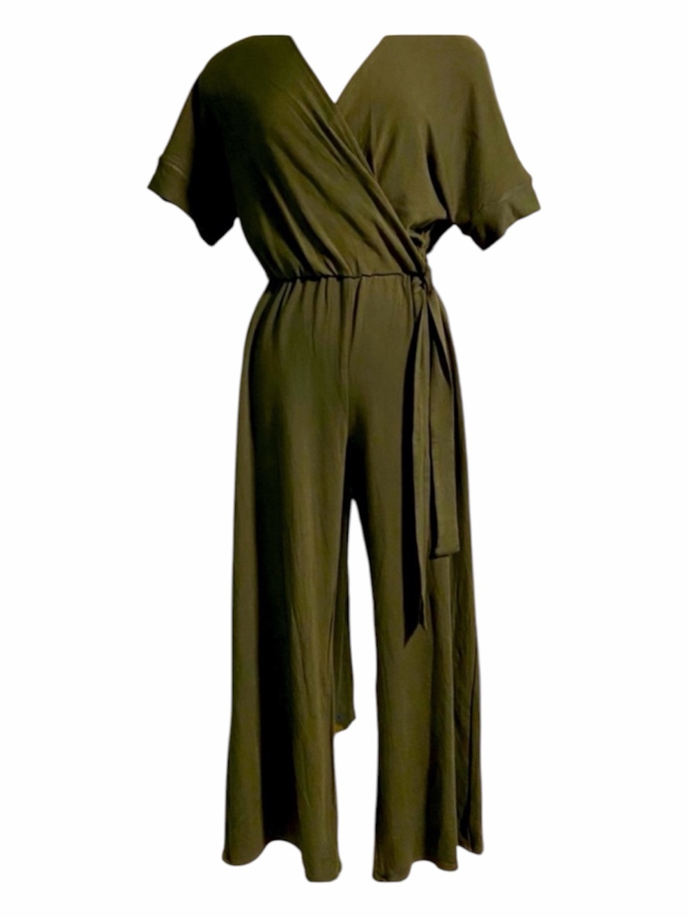 NWT Catherine Malandrino pullup jumpsuit army green size M